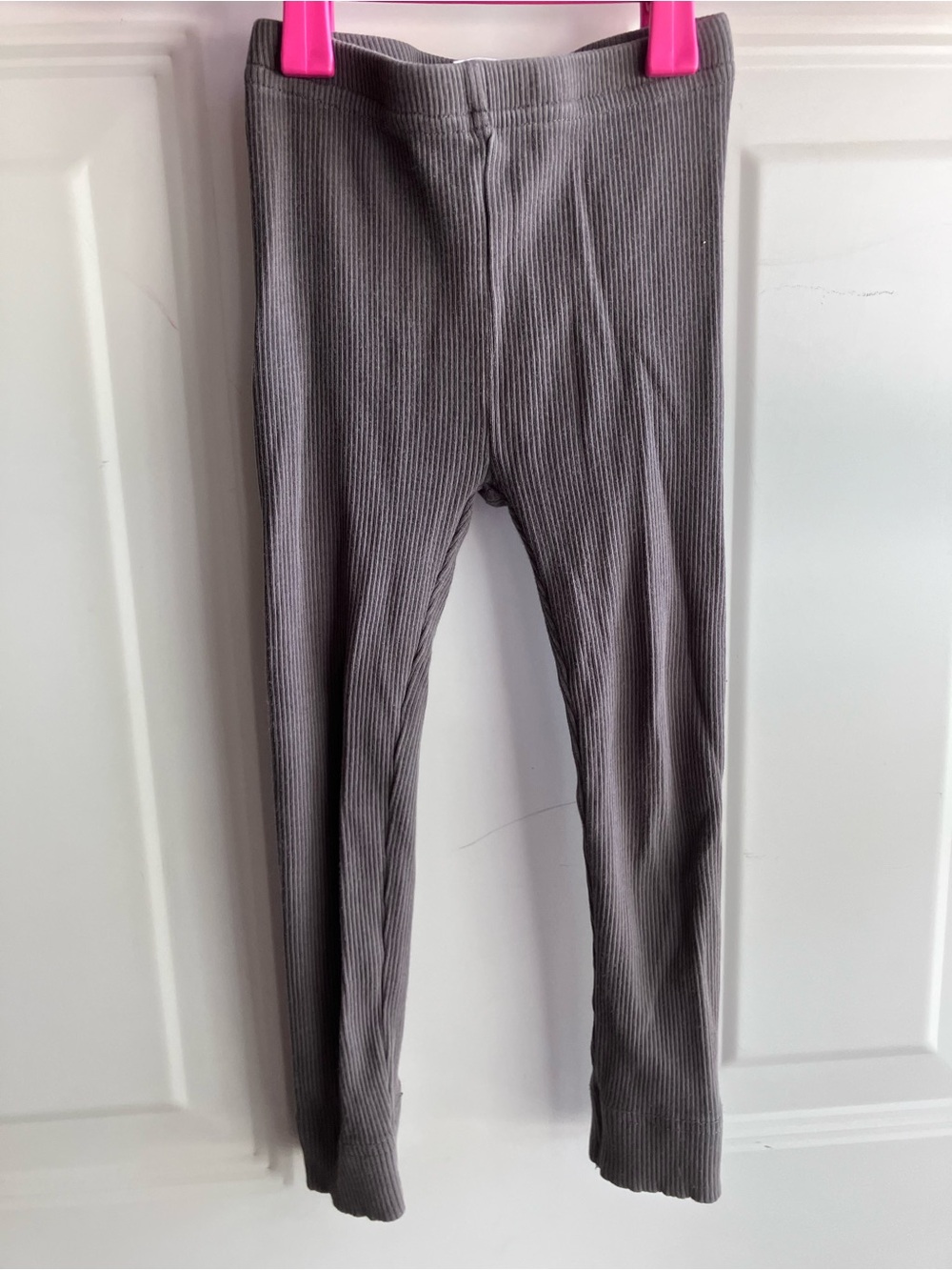 Mebie Baby organic cotton grey ribbed pants 2T